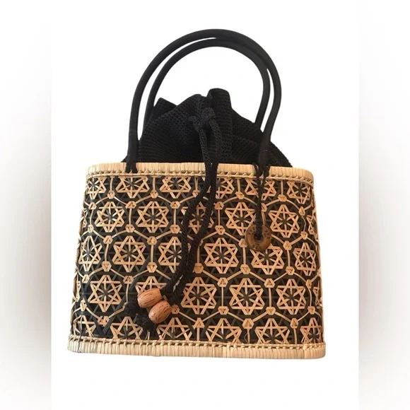 The Sak Basket Purse with Signature Sak Interior Bag. Rare - Picture 1 of 12